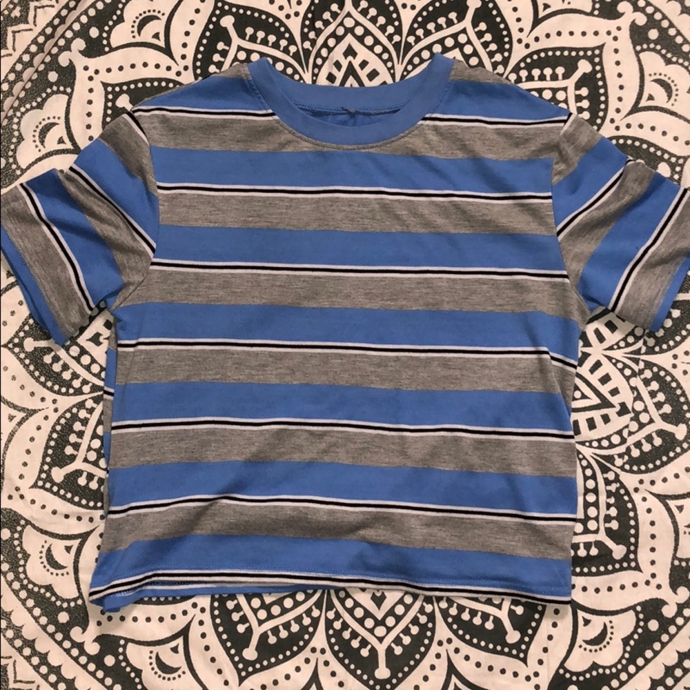 stripped cropped top